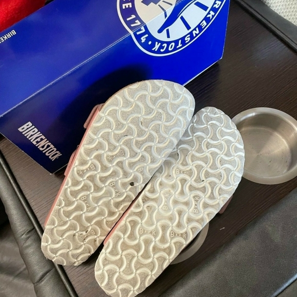 Birkenstock Arizona Icy Metallic Rose Gold Size 38 W 7 M 5 - Picture 4 of 4